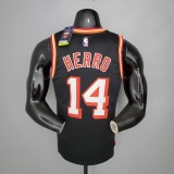 NBA Men Season 2018 Miami Heat Black #14 HERRO Jersey High Quality Name and Number Print