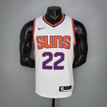 NBA Men Phoenix Suns White #22 AYTON Jersey High Quality Name and Number Print