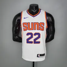 NBA Men Phoenix Suns White #22 AYTON Jersey High Quality Name and Number Print