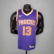 NBA Men Phoenix Suns Purple #13 NASH Jersey High Quality Name and Number Print