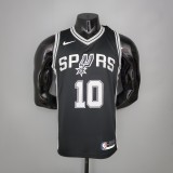 NBA Men San Antonio Spurs Black #10 DEROZAN Jersey High Quality Name and Number Print