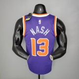 NBA Men Phoenix Suns Purple #13 NASH Jersey High Quality Name and Number Print