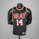 NBA Men Season 2018 Miami Heat Black #14 HERRO Jersey High Quality Name and Number Print
