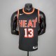 NBA Men Season 2018 Miami Heat Black #13 ADEBAYO Jersey High Quality Name and Number Print