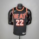 NBA Men Season 2018 Miami Heat Black #22 BUTLER Jersey High Quality Name and Number Print