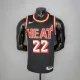 NBA Men Season 2018 Miami Heat Black #22 BUTLER Jersey High Quality Name and Number Print