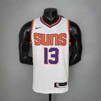 NBA Men Phoenix Suns White #13 NASH Jersey High Quality Name and Number Print