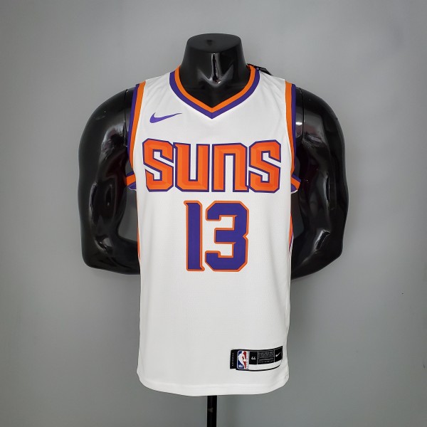 NBA Men Phoenix Suns White #13 NASH Jersey High Quality Name and Number Print