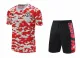 21/22 Manchester United Red Training Set--Short sleeve and Short Pant Training Tracksuit