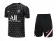 21/22 PSG Training Jersey Black Color Training Tracksuit