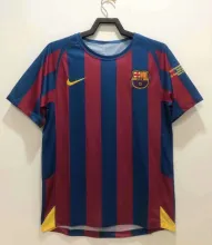 05-06 Barcelona Home Retro Jersey Champions Version