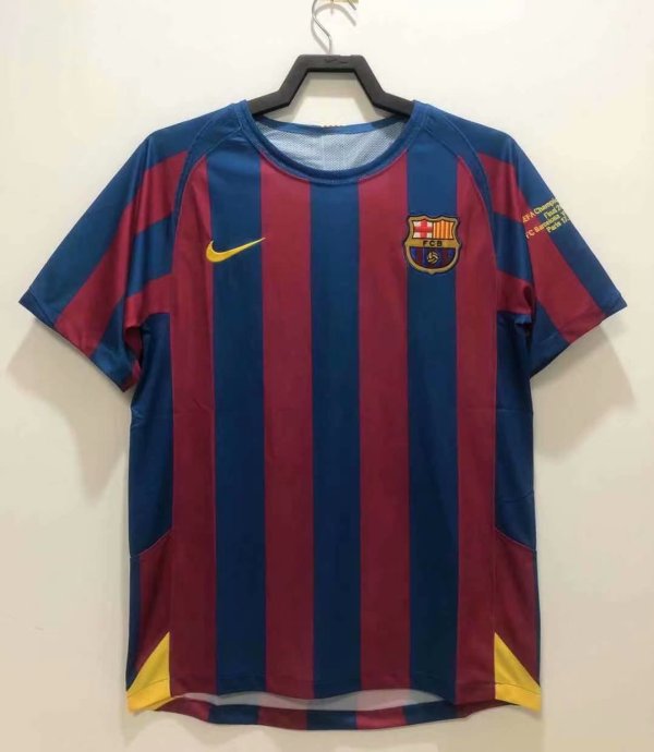 05-06 Barcelona Home Retro Jersey Champions Version