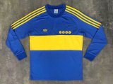 1981 Boca Home Retro Soccer Jersey Long Sleeve Thai Quality