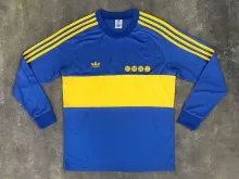 1981 Boca Home Retro Soccer Jersey Long Sleeve Thai Quality