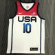 NBA Men Tokoyo Olimpics 2020 USA National White #10 TATUM Jersey High Quality Name and Number Print