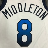 NBA Men Tokoyo Olimpics 2020 USA National White #8 MIDDLETON Jersey High Quality Name and Number Print
