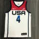 NBA Men Tokoyo Olimpics 2020 USA National White #4 BEAL Jersey High Quality Name and Number Print