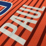 NBA New Season 2021 Men Oklahoma City Thunder Orange #3 PAUL Jersey High Quality Name and Number Print