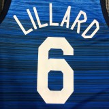 NBA Men Tokoyo Olimpics 2020 USA National Blue #6 LILLARD Jersey High Quality Name and Number Print