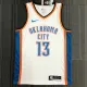 NBA Men Oklahoma City Thunder White #13 HARDEN Jersey High Quality Name and Number Print