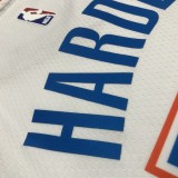 NBA Men Oklahoma City Thunder White #13 HARDEN Jersey High Quality Name and Number Print