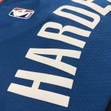 NBA Men Oklahoma City Thunder Blue #13 HARDEN Jersey High Quality Name and Number Print