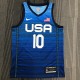NBA Men Tokoyo Olimpics 2020 USA National Blue #10 TATUM Jersey High Quality Name and Number Print