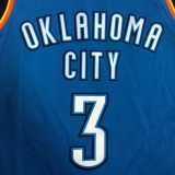 NBA Men Oklahoma City Thunder Blue #3 PAUL Jersey High Quality Name and Number Print
