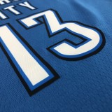 NBA Men Oklahoma City Thunder Blue #13 HARDEN Jersey High Quality Name and Number Print