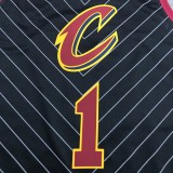 NBA Men Season 2021 Cleveland Cavaliers Black #1 ROSE Jersey High Quality Name and Number Print