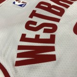 NBA Men Season 2021 Houston Rockets White #0 WESTBROOK Jersey High Quality Name and Number Print