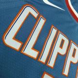 NBA Men Los Angeles Clippers Light Blue #13 GEORGE Jersey High Quality Name and Number Print