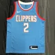 NBA Men Los Angeles Clippers Light Blue LEONARD#2 Jersey High Quality Name and Number Print