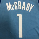 NBA Men Season 2021 Houston Rockets Light Blue City #1 MCGRADY Jersey High Quality Name and Number Print