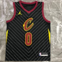 NBA Men Season 2021 Cleveland Cavaliers Black #0 Love Jersey High Quality Name and Number Print