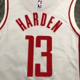 NBA Men Season 2021 Houston Rockets White #13 HARDEN Jersey High Quality Name and Number Print