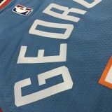 NBA Men Los Angeles Clippers Light Blue #13 GEORGE Jersey High Quality Name and Number Print