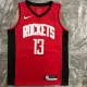 NBA Men Season 2021 Houston Rockets Red #13 HARDEN Jersey High Quality Name and Number Print