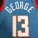 NBA Men Los Angeles Clippers Light Blue #13 GEORGE Jersey High Quality Name and Number Print
