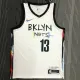 NBA Men Season 2021 Brooklyn Nets White City #13 HARDEN Jersey High Quality Name and Number Print