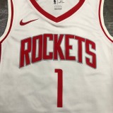 NBA Men Season 2021 Houston Rockets White #1 MCGRADY Jersey High Quality Name and Number Print