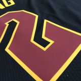 NBA Men Season 2021 Cleveland Cavaliers Black #2 IRVING Jersey High Quality Name and Number Print