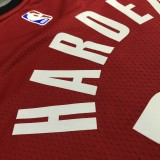 NBA Men Season 2021 Houston Rockets Red #13 HARDEN Jersey High Quality Name and Number Print