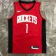 NBA Men Season 2021 Houston Rockets Red #1 MCGRADY Jersey High Quality Name and Number Print