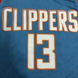 NBA Men Los Angeles Clippers Light Blue #13 GEORGE Jersey High Quality Name and Number Print