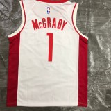 NBA Men Season 2021 Houston Rockets White #1 MCGRADY Jersey High Quality Name and Number Print
