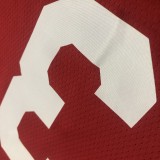 NBA Men Houston Rockets Red with Yellow Lines #3 PAUL Jersey High Quality Name and Number Print
