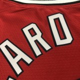 NBA Portland Trail Blazers Retro Red #0 LILLARD Jersey High Quality Name and Number Print