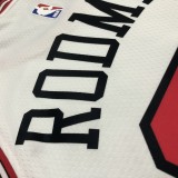 NBA Men Chicago Bulls White #91 RODMAN Jersey High Quality Name and Number Print
