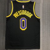 2021 NBA #0 WESTBROOK  Lakers Bonus Edition Black NBA Jersey  High Quality Name and Number Print